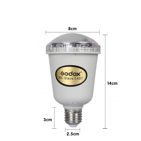 Godox S45T E27 AC Slave Studio Flash Strobe Bulb